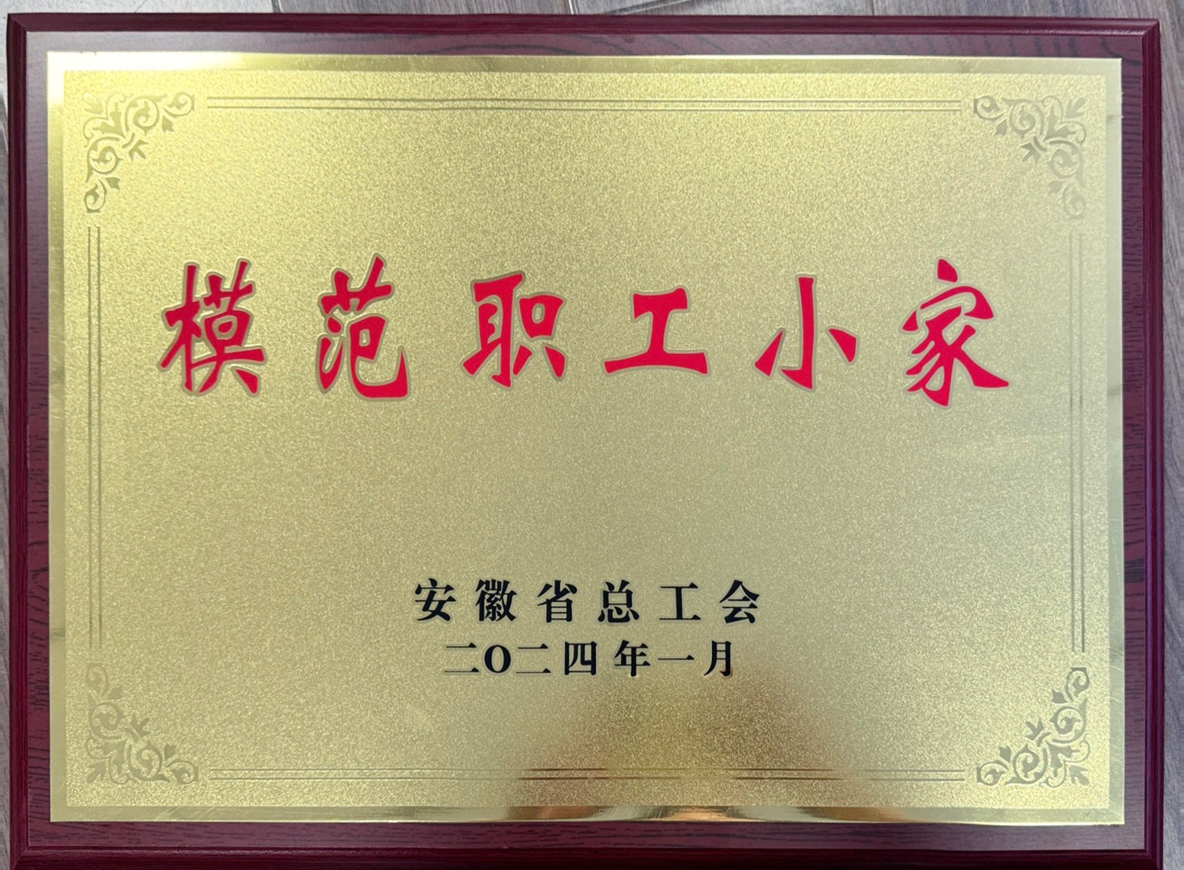 2023年度安徽省模范職工小家